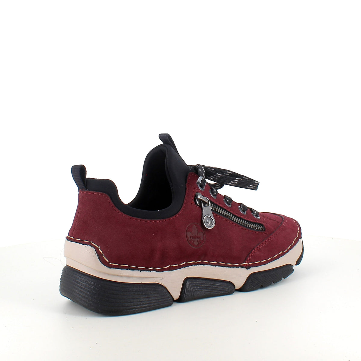 Bordeaux sneakers fra Rieker med god støtdemping