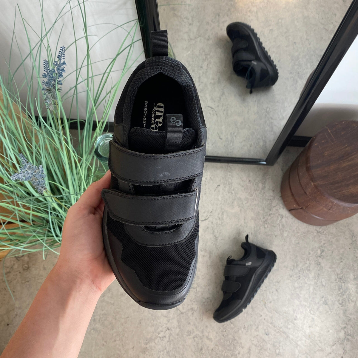 Green Comfort sko med borrelås