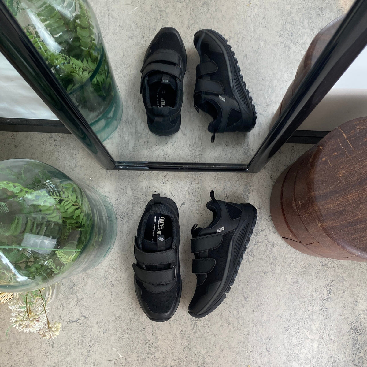 Green Comfort sko med borrelås