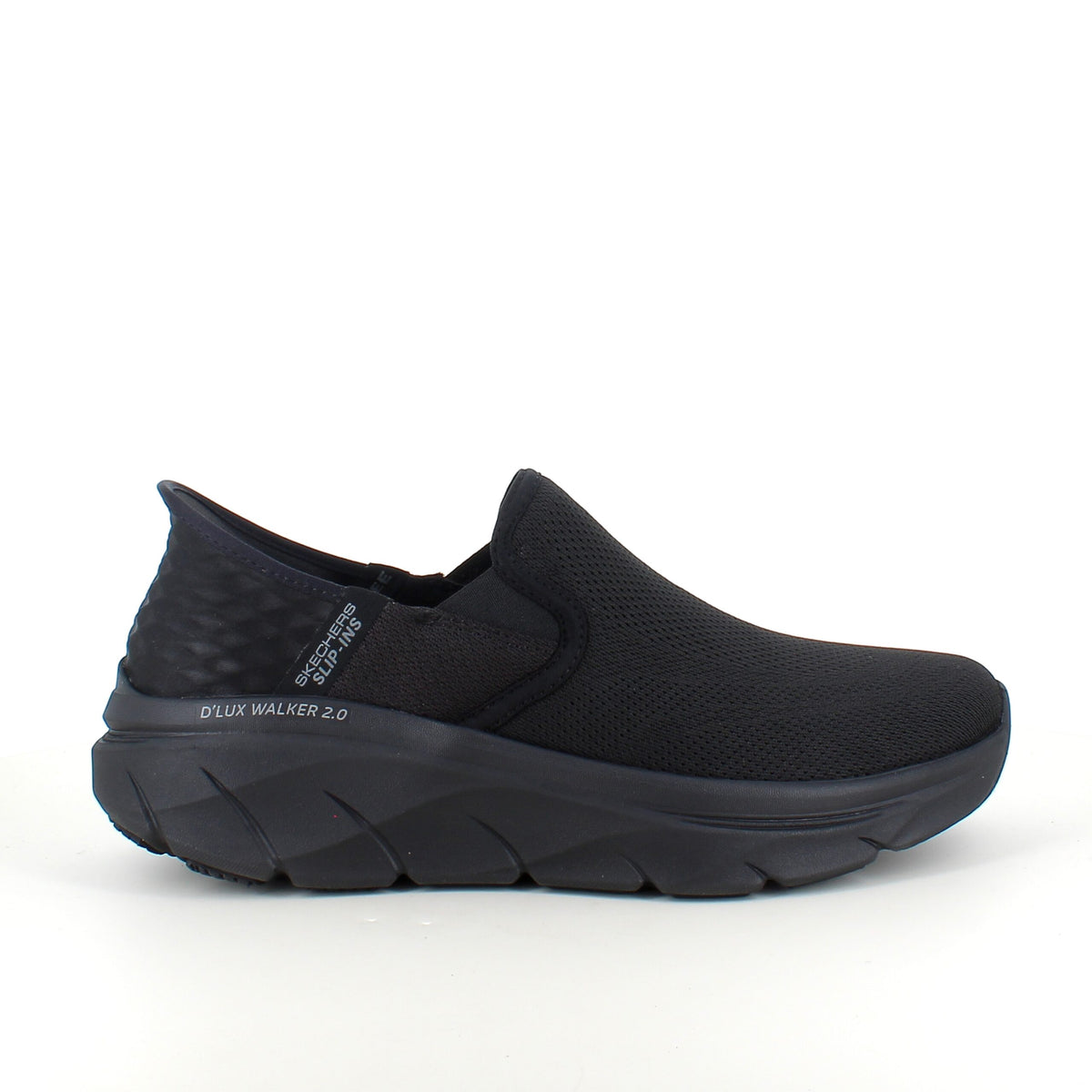 Svart herre slip-on-sko fra Skechers