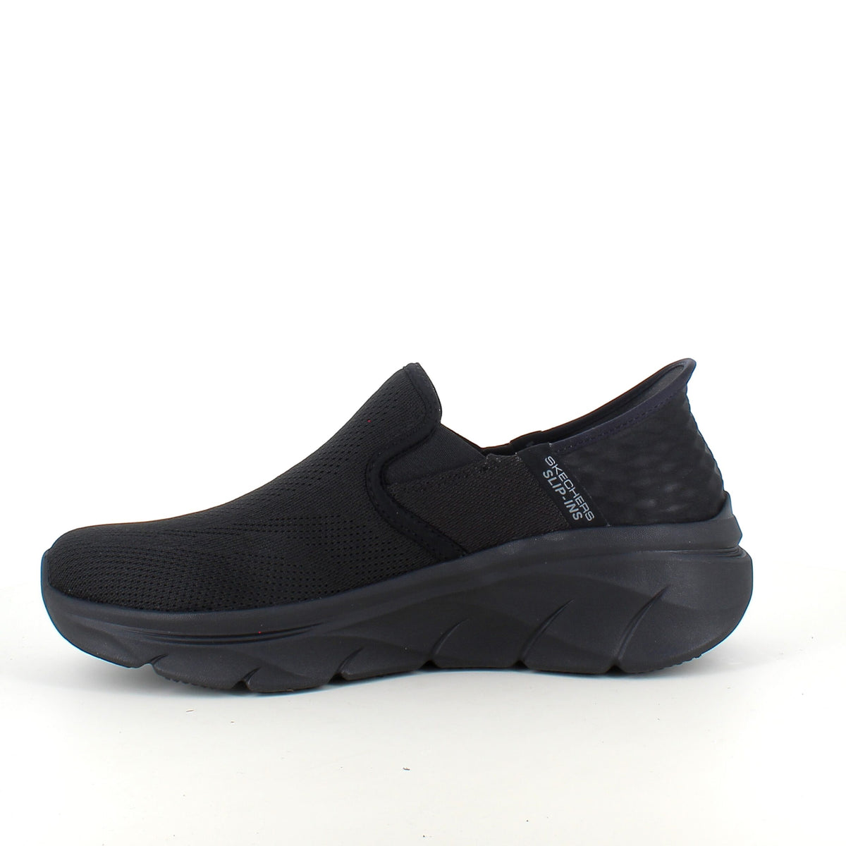 Svart herre slip-on-sko fra Skechers