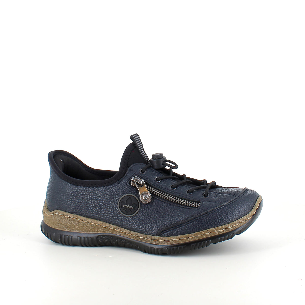 Mørkeblå Rieker slip-on joggesko
