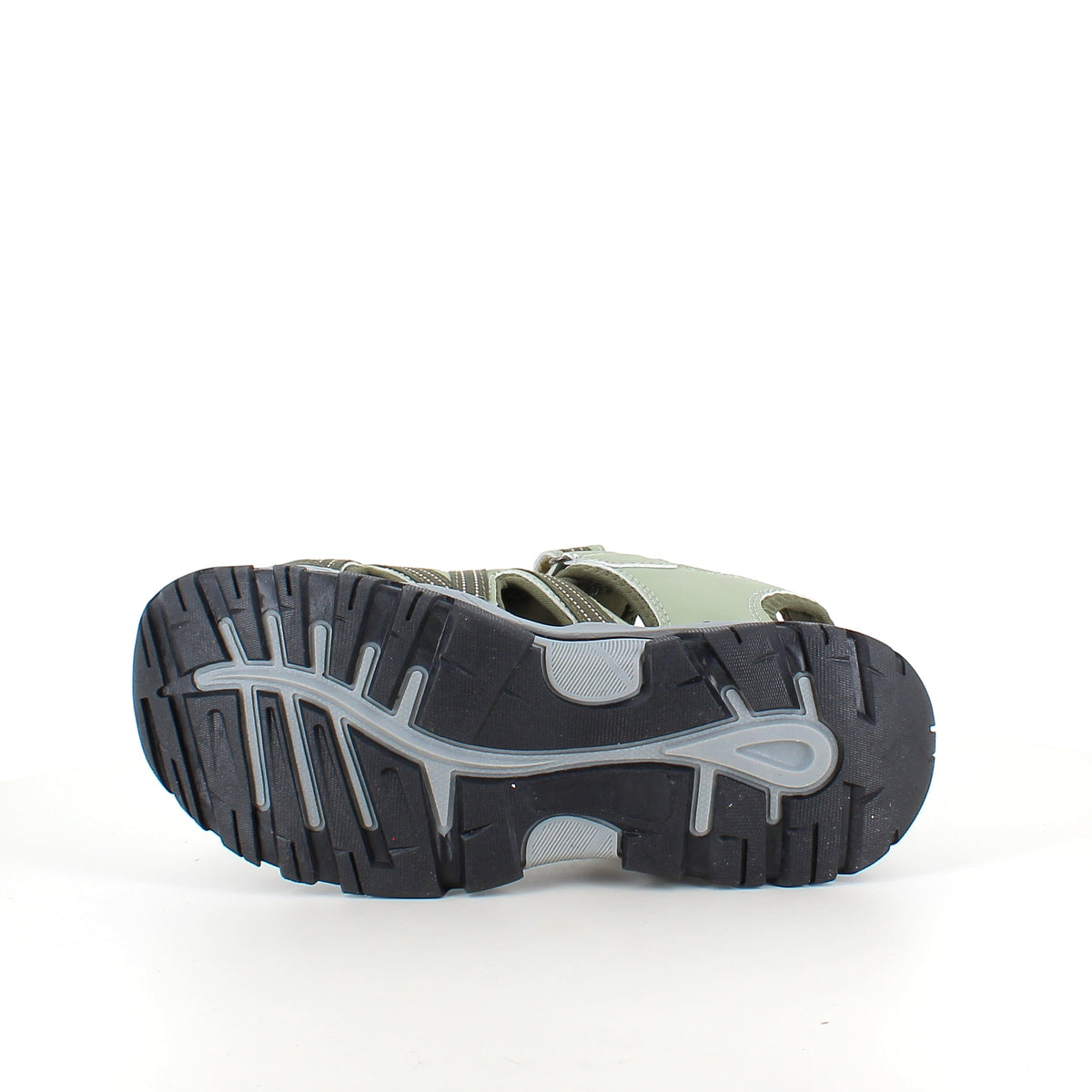 Robust tursandal i khaki med god støtte