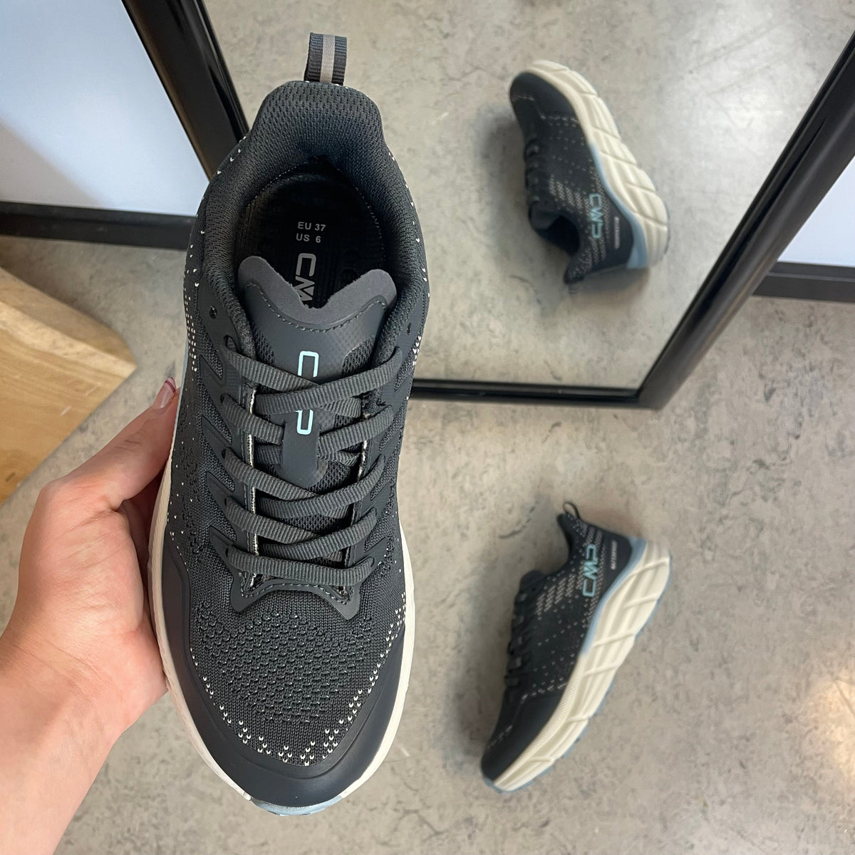 CMP Rahmsy WP – grå vanntett sneaker med støtdemping
