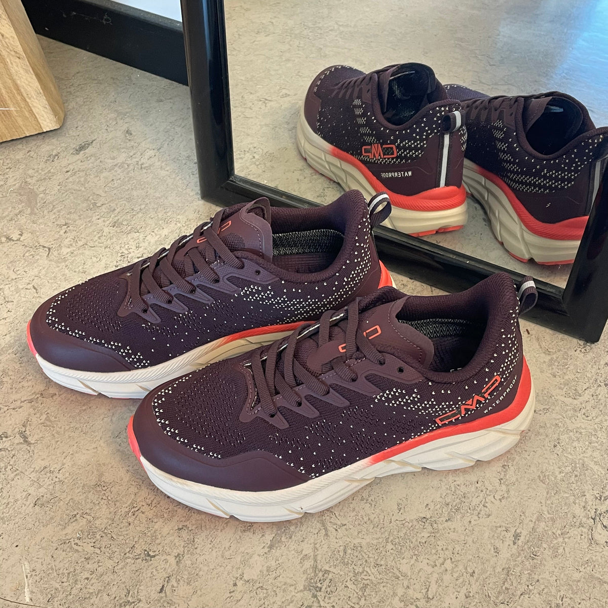 CMP Rahmsy WP – lyngfarget vanntett sneaker med støtdemping