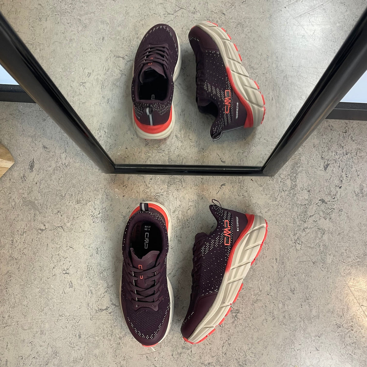 CMP Rahmsy WP – lyngfarget vanntett sneaker med støtdemping