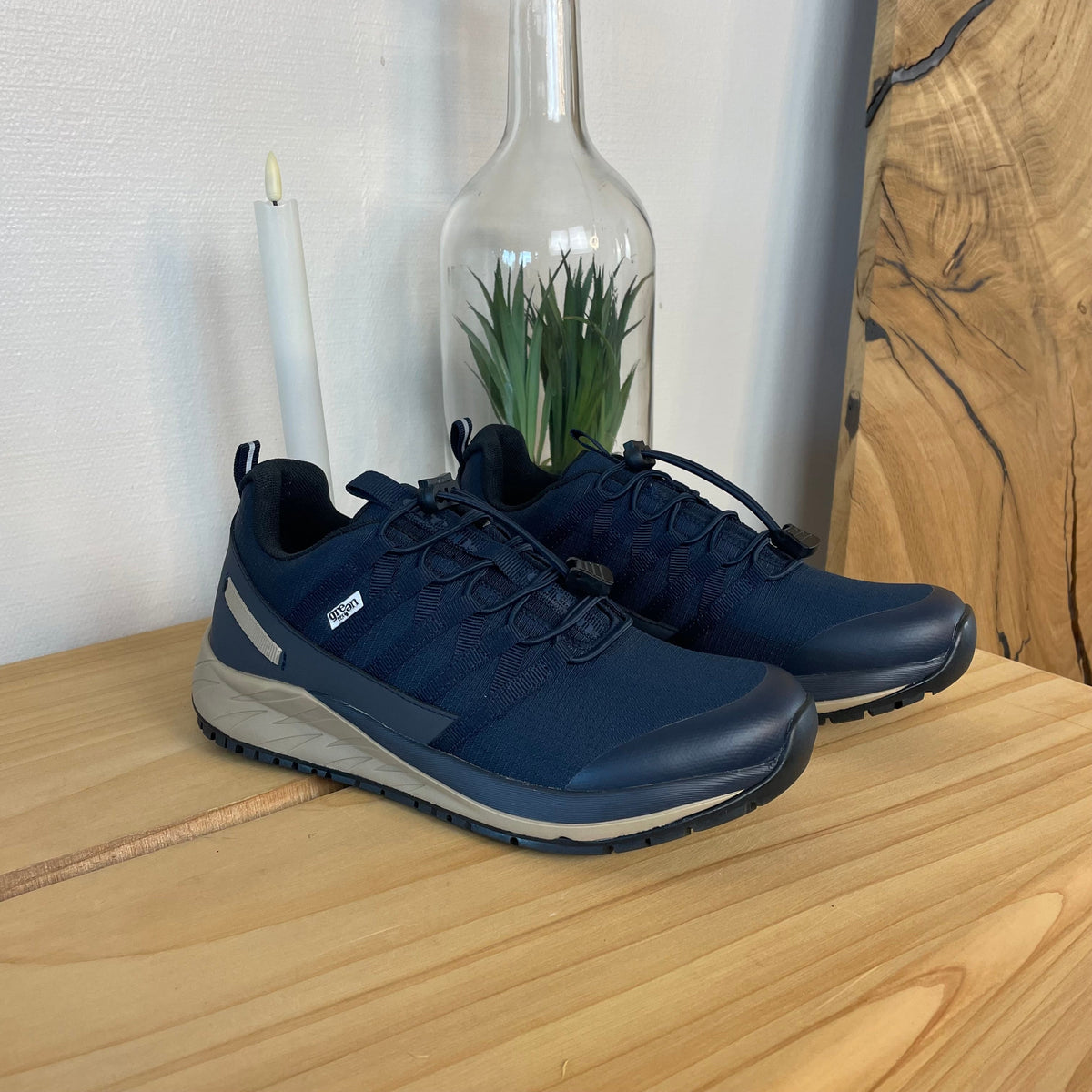 Green Comfort Path Pipi – blå outdoor-sneaker med H-lest og svangstøtte