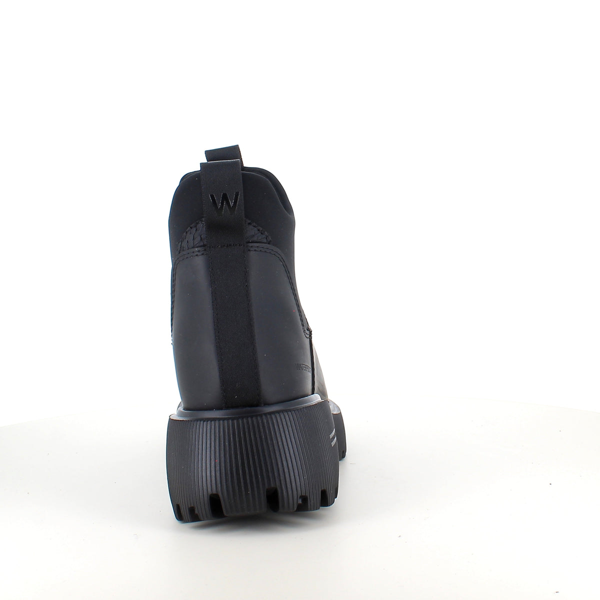 Sort WODEN Isabella Waterproof – gummistøvel med støtdempende komfort