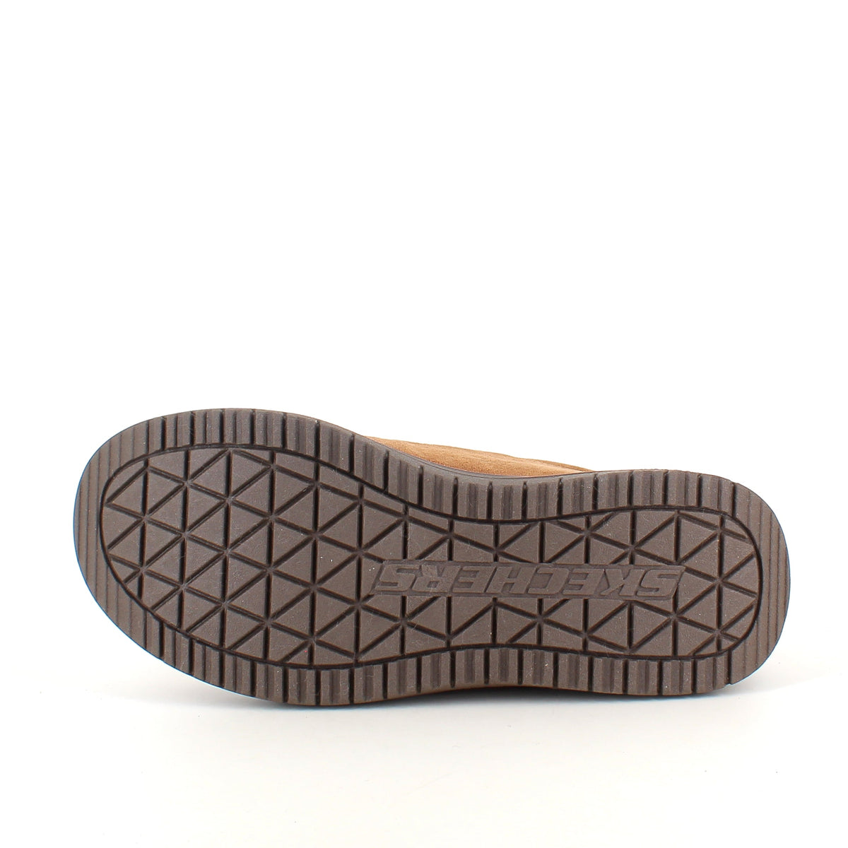 Skechers slip-on tøfler i brun – varm og romslig passform