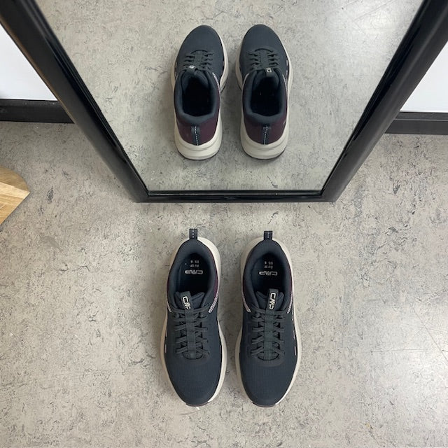 CMP Kymber Easy-Fit – mørkegrå sneaker med elastiske snørrebånd