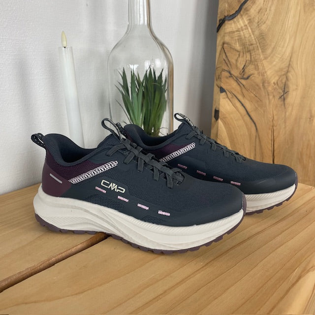 CMP Kymber Easy-Fit – mørkegrå sneaker med elastiske snørrebånd