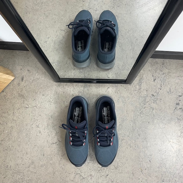 Blå Skechers Glide-Step Pro – vanntette Slip-ins sko med Memory Foam
