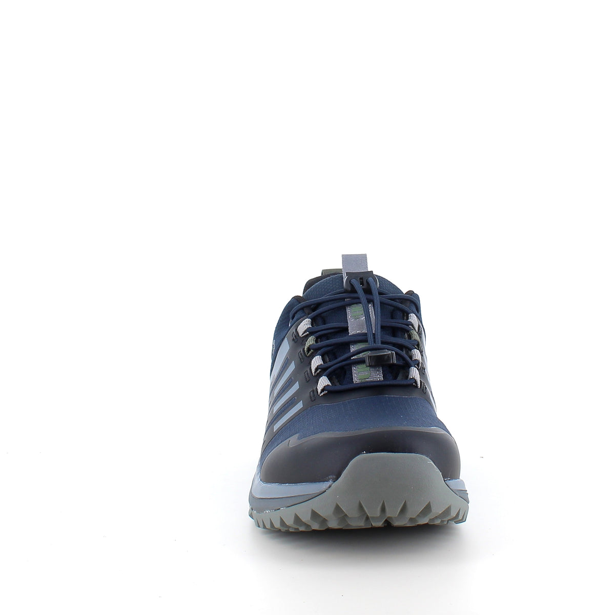 Vanntett herre outdoorsko i marineblå med fotbuestøtte og bred passform fra Green Comfort