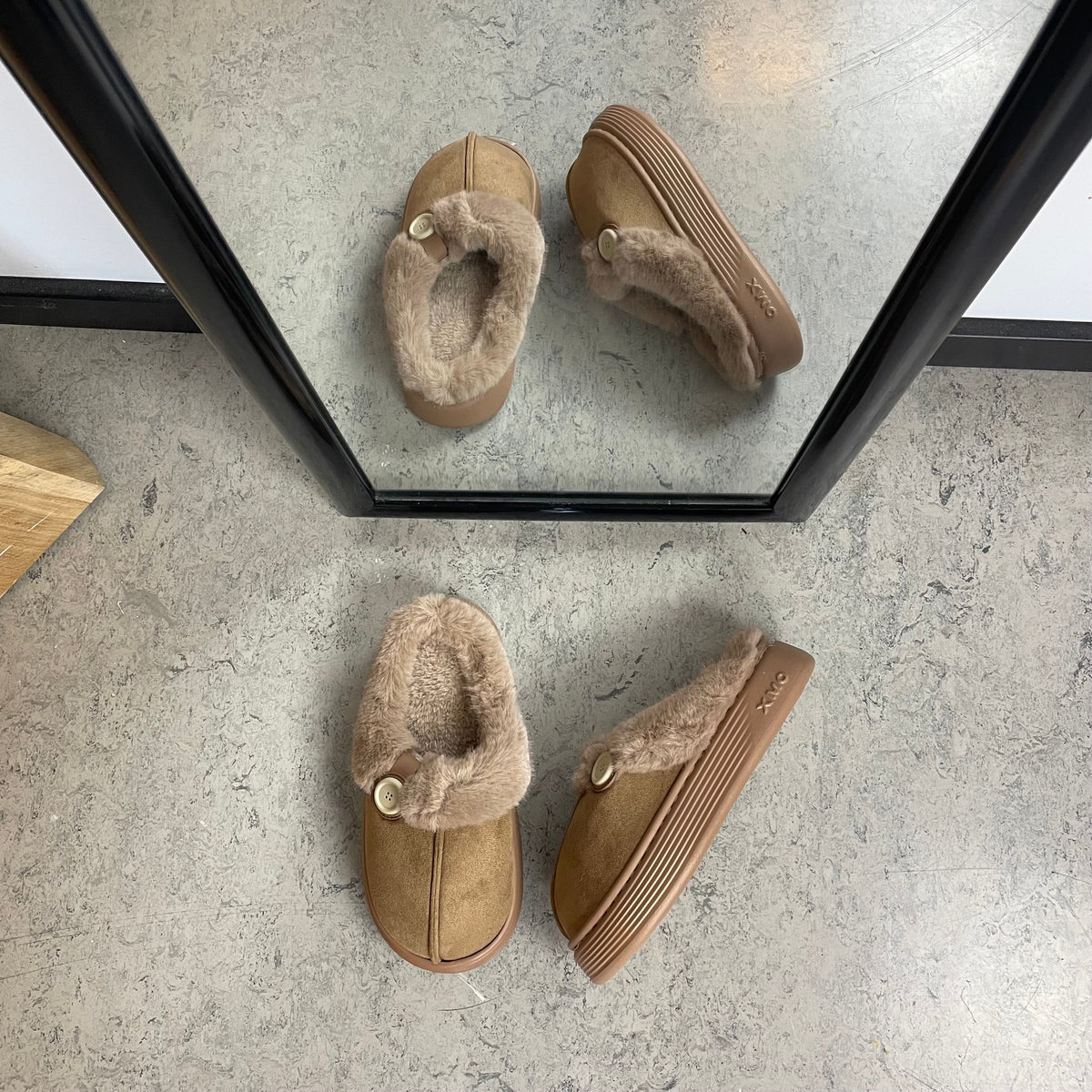 Matstar slip-in – varm og bred tøffel med tykk, myk såle