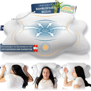 Ortopedisk hodepute – memoryskum med bambustrekk
