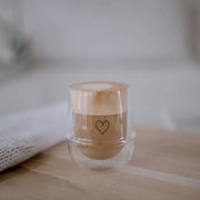 Dobbeltvegget glass med hjerte – elegant og funksjonelt termoglass til kaffe og te