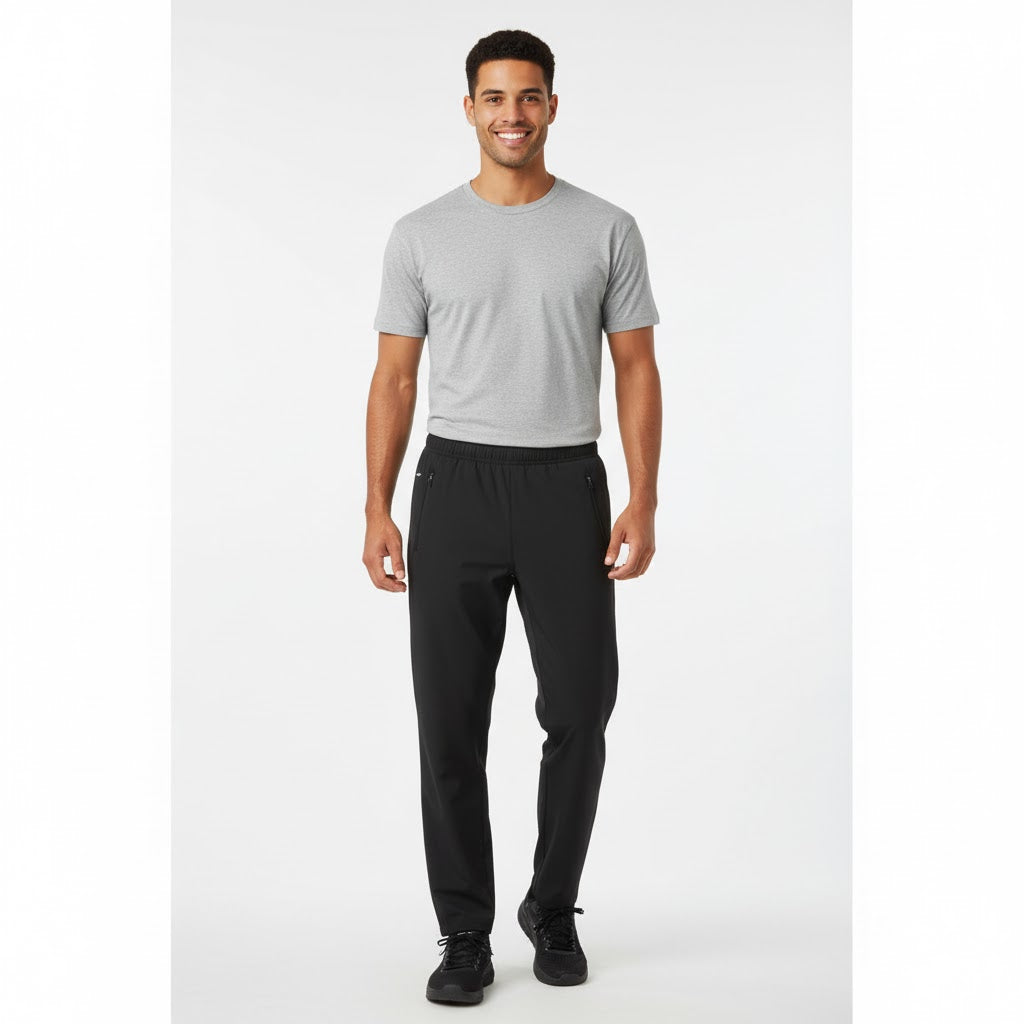 Nybo Kit Herre Basic T-skjorte, 4-lags ribbekant, holder fasongen