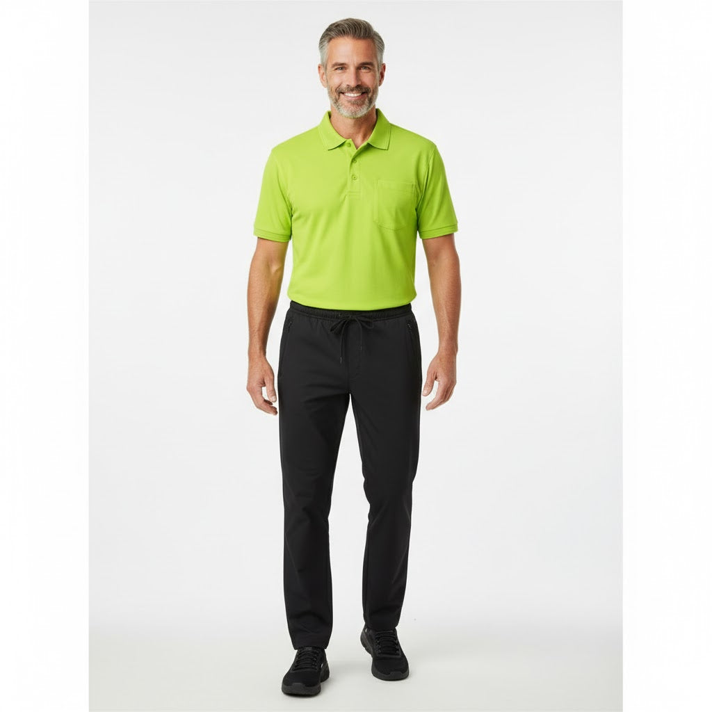Nybo Lime Herre Prowear Poloshirt, slitesterk, brystlomme