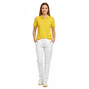 Nybo Gul Dame Prowear Poloshirt – Slitesterk, Forkrympet