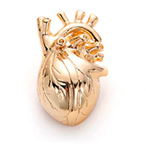Gull hjerte-pin