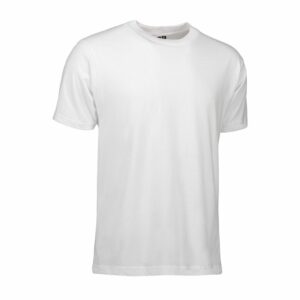 Nybo Hvid Herre Basic T-Shirt, klassisk modell, fasongstabil