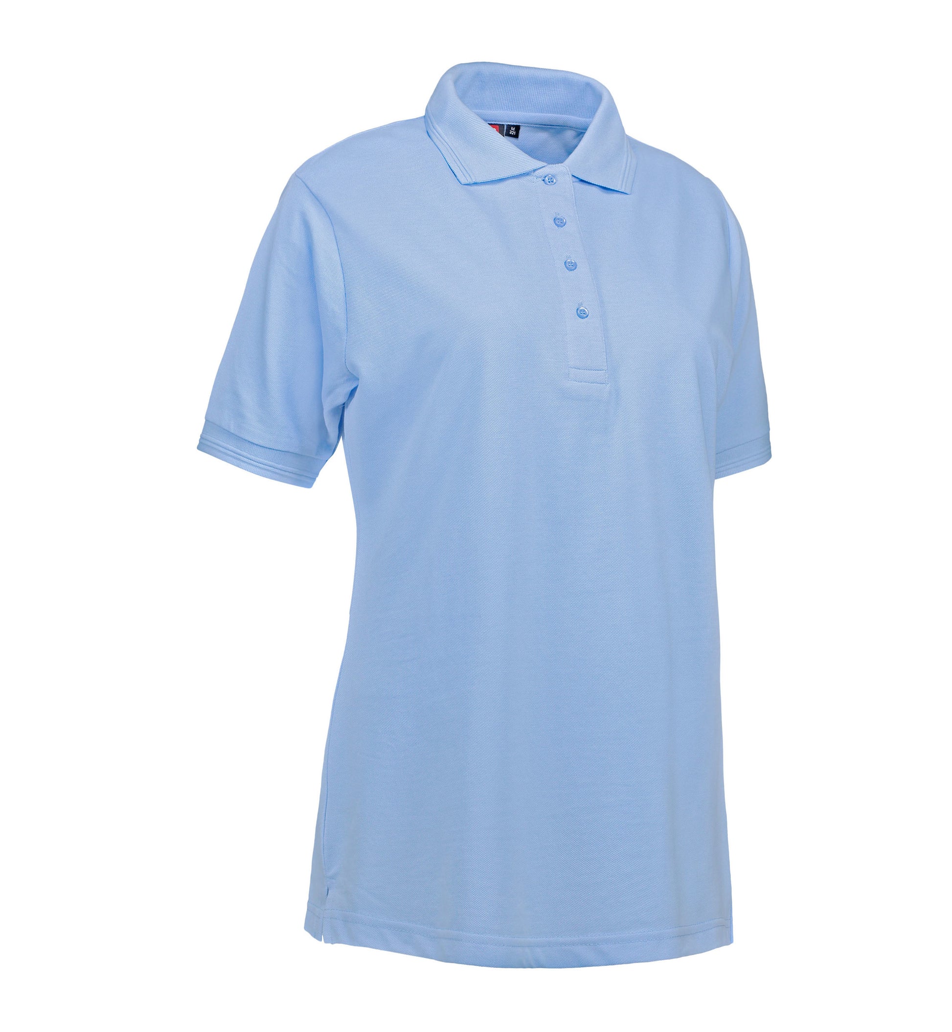 Slitesterk dame poloshirt i lyseblå