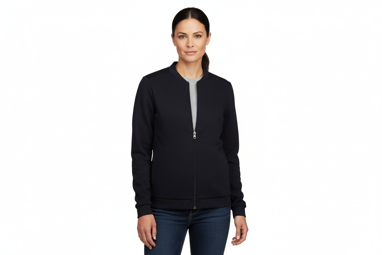 Slitesterk damecardigan i navy