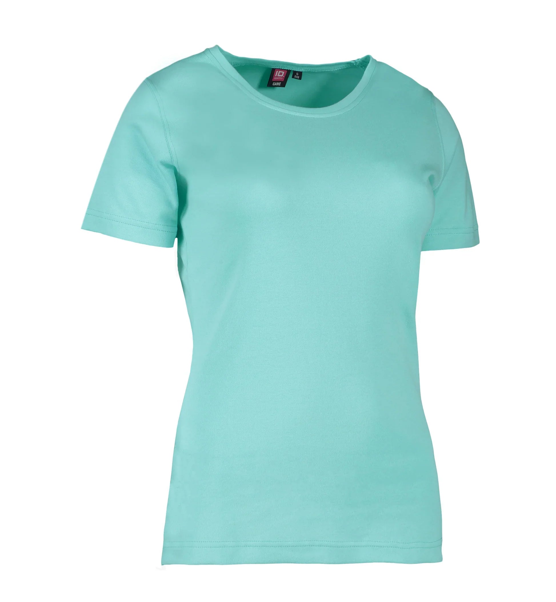 Mintfarget dame t-skjorte med rund hals