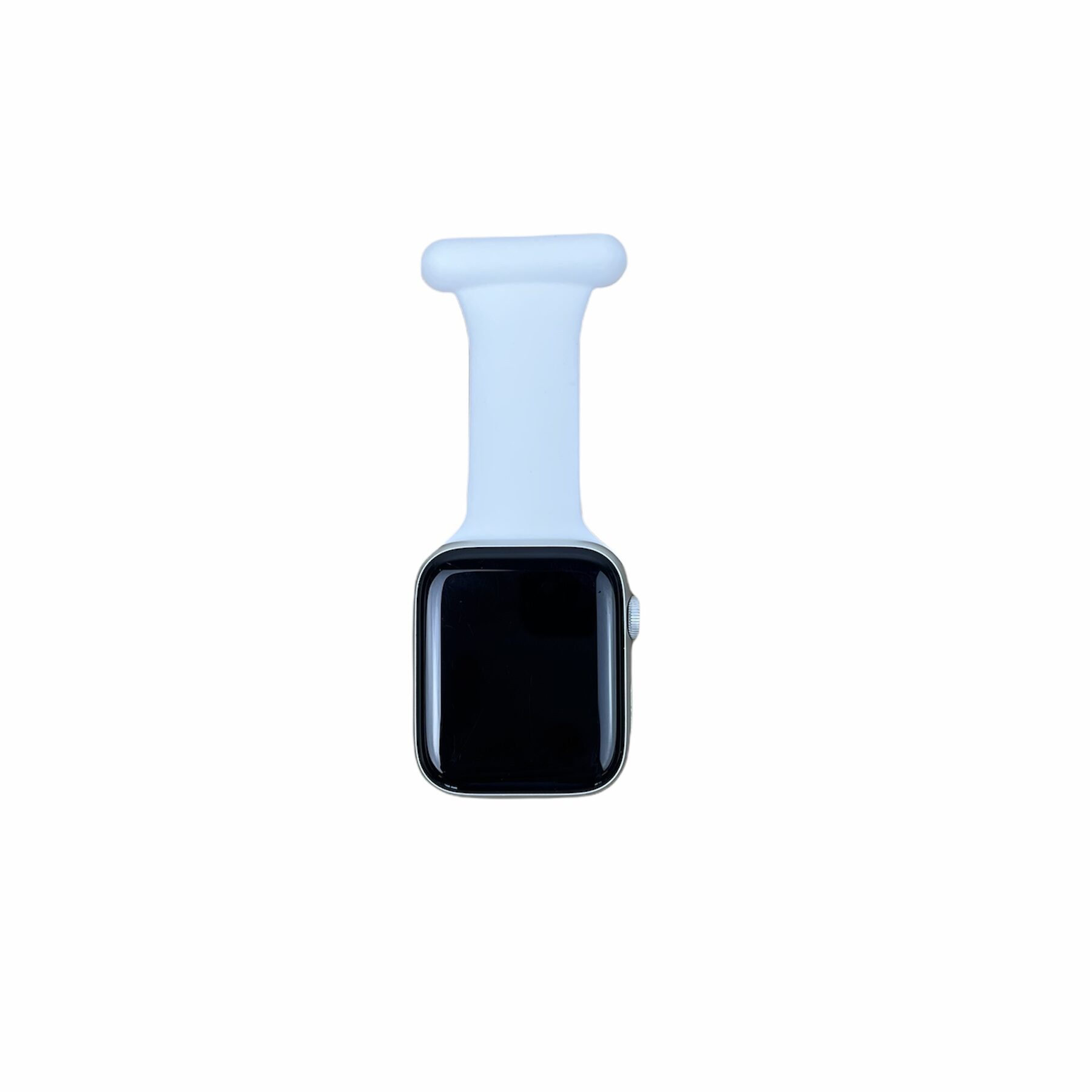 Hvit silikonrem til Apple Watch for sykepleiere