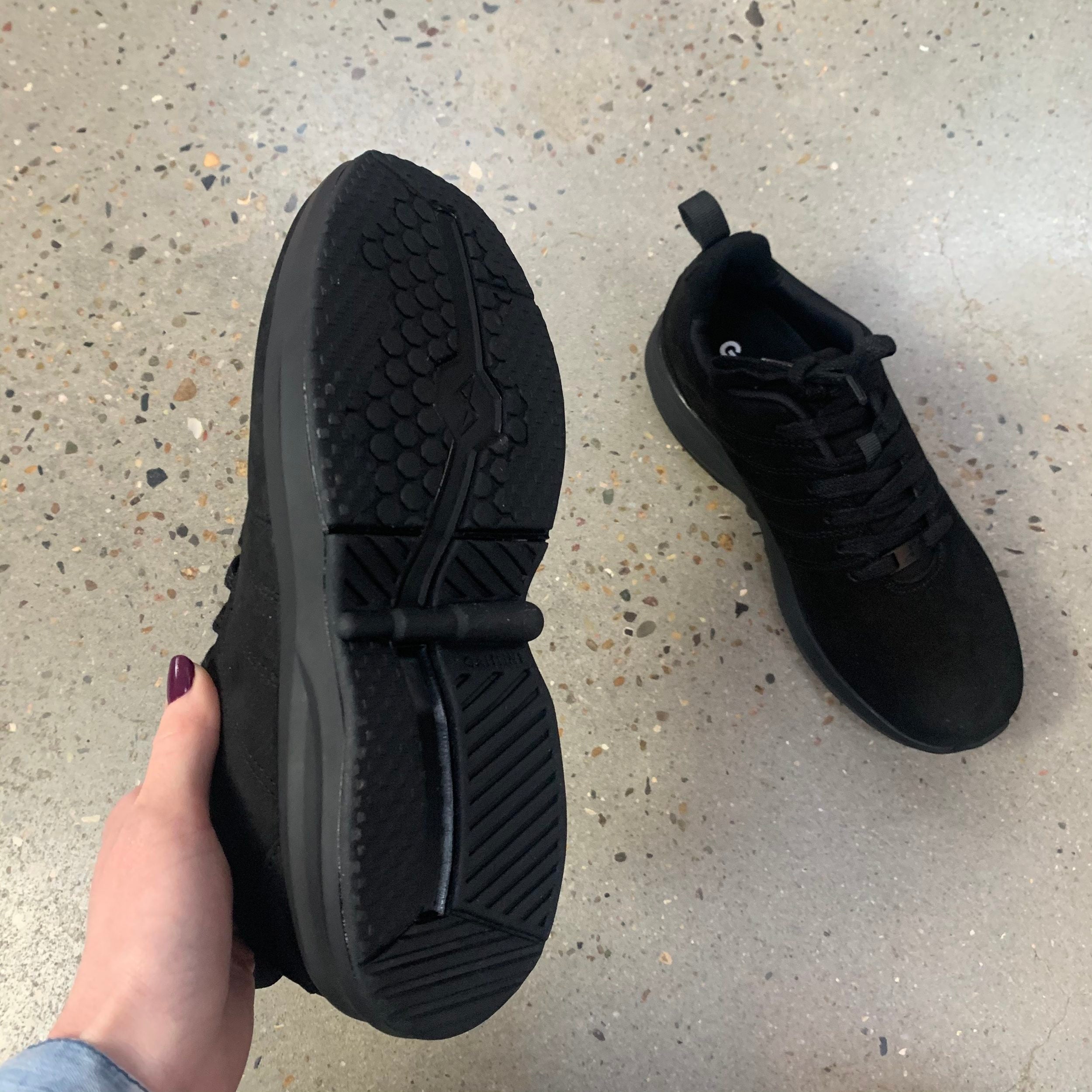 Svarte Gaitline-sneakers i nubuck-skinn