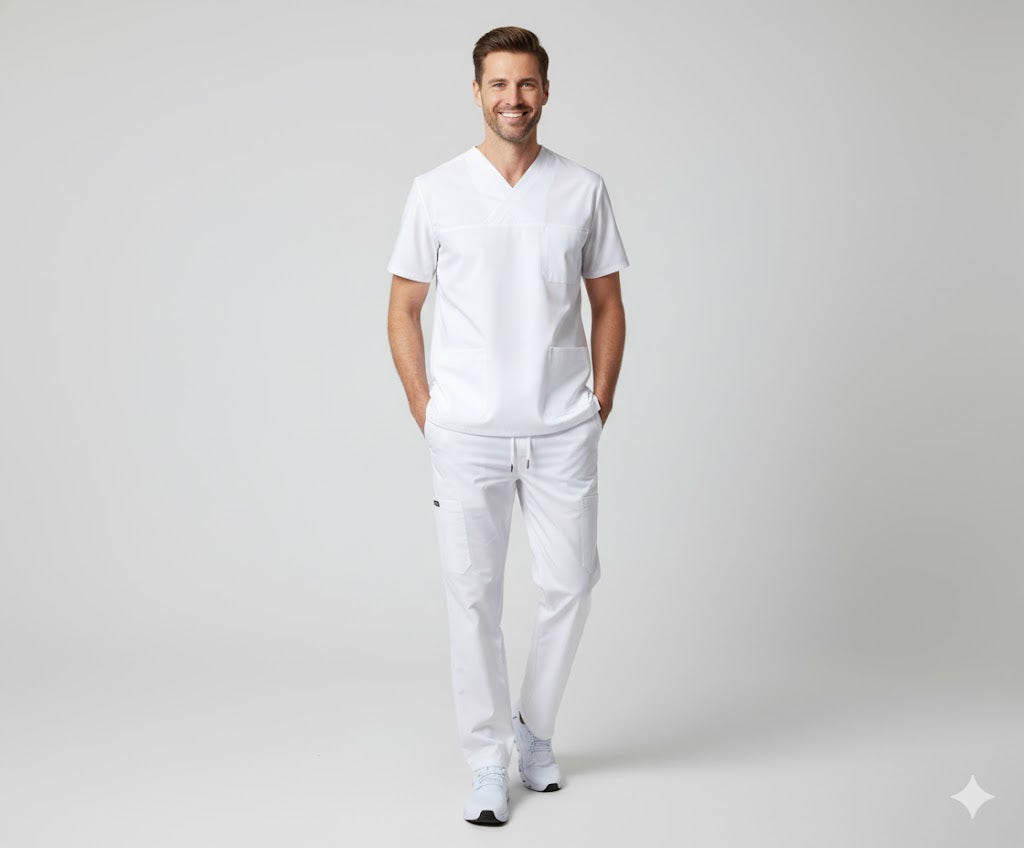 Nybo Hvit Unisex Charisma Premium Busseronne, slisser, temperaturregulerende