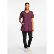 Nybo Bordeaux Dame Sporty Tunika, Kortermet, Justerbar Midje, Fleksibel, Mobillommer
