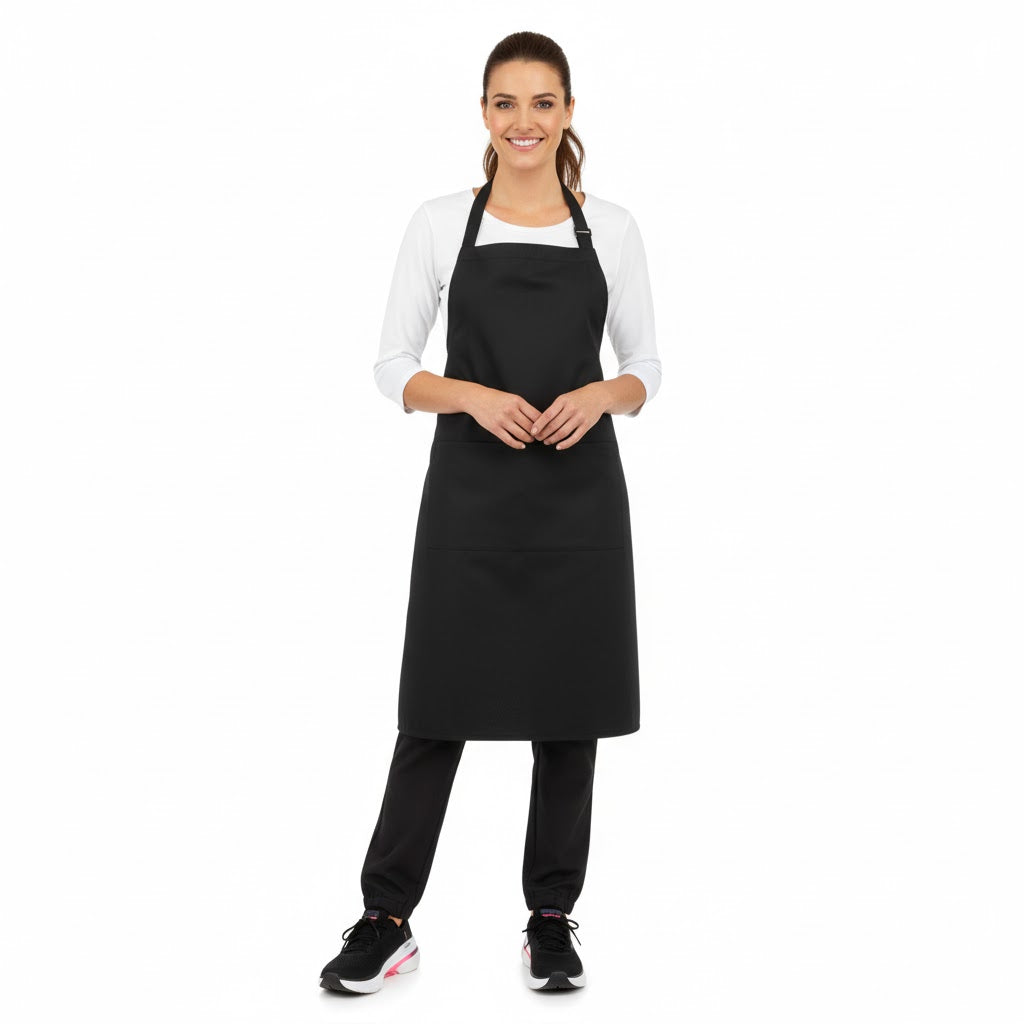 Nybo Bordeaux unisex-forkle, kuskeforkle, brystlomme, justerbar