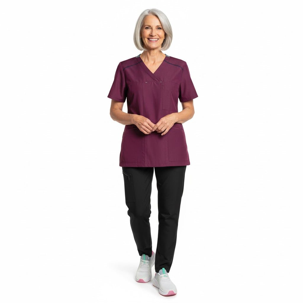 Nybo Bordeaux Unisex Sporty Busseronne - Justerbare ermer, fleksibel
