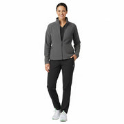 Nybo Grå Dame Shirts & Outdoort Microfleece Cardigan, Antipilling, Elastik, Figursyet