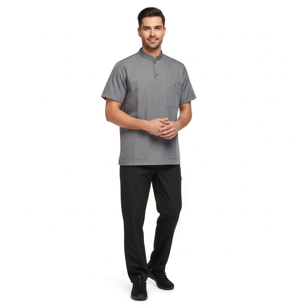 Nybo Grå Melange Unisex Flair Busseronne, strekkbar rygg, justerbare sider