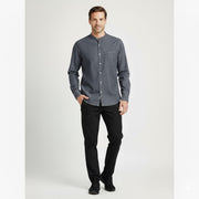 Nybo Denimblå Unisex New Nordic Gastrojakke — lange ermer, elastisk og komfortabel