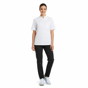 Nybo Hvit Unisex New Nordic kokkejakke, kortermet, komfortabel passform, pustende