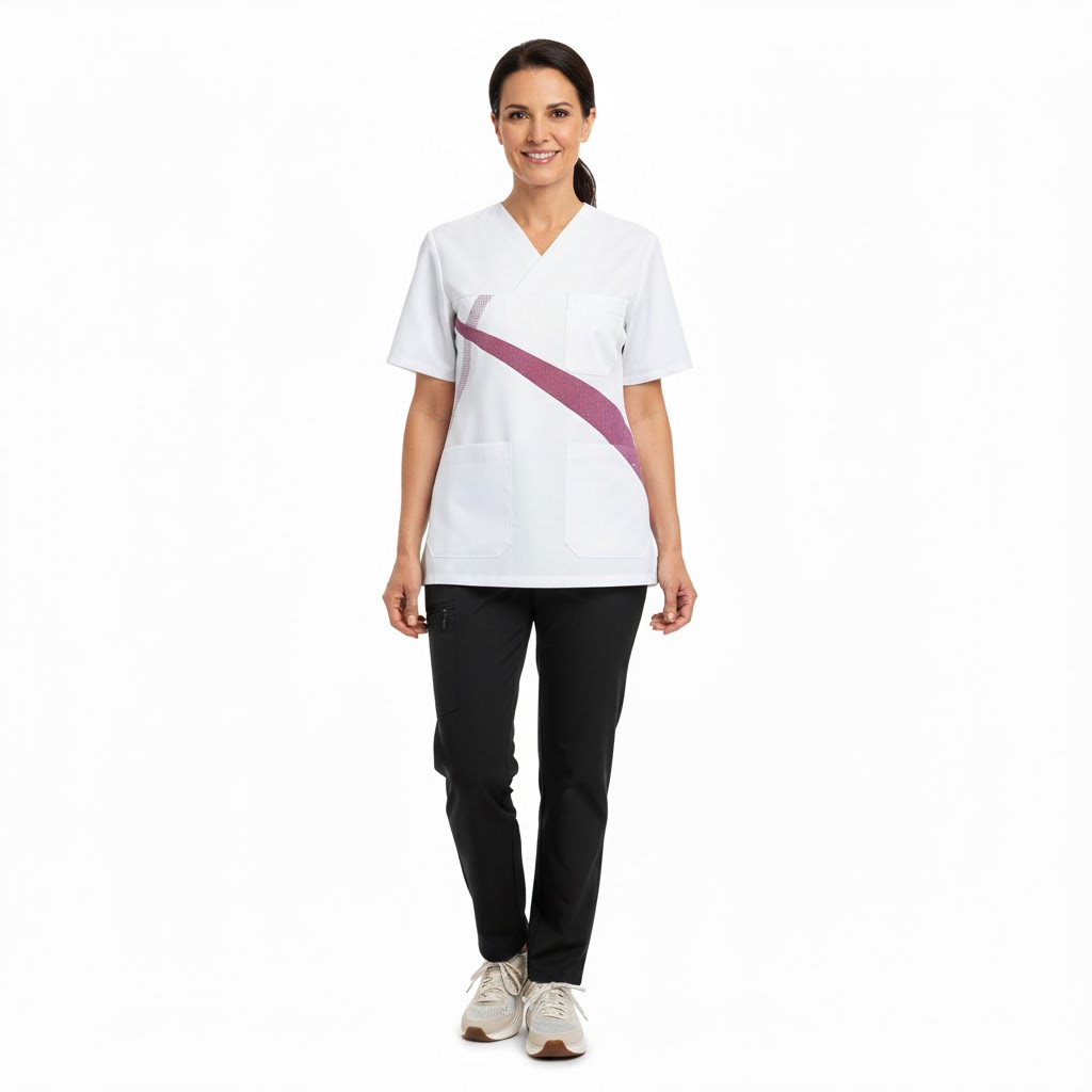 Nybo Hvit/Bordeaux Unisex Comfortec Busseronne, Smart Look