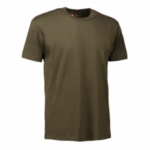 Nybo Oliven Herre Basic T-shirt, slitesterk, klassisk modell