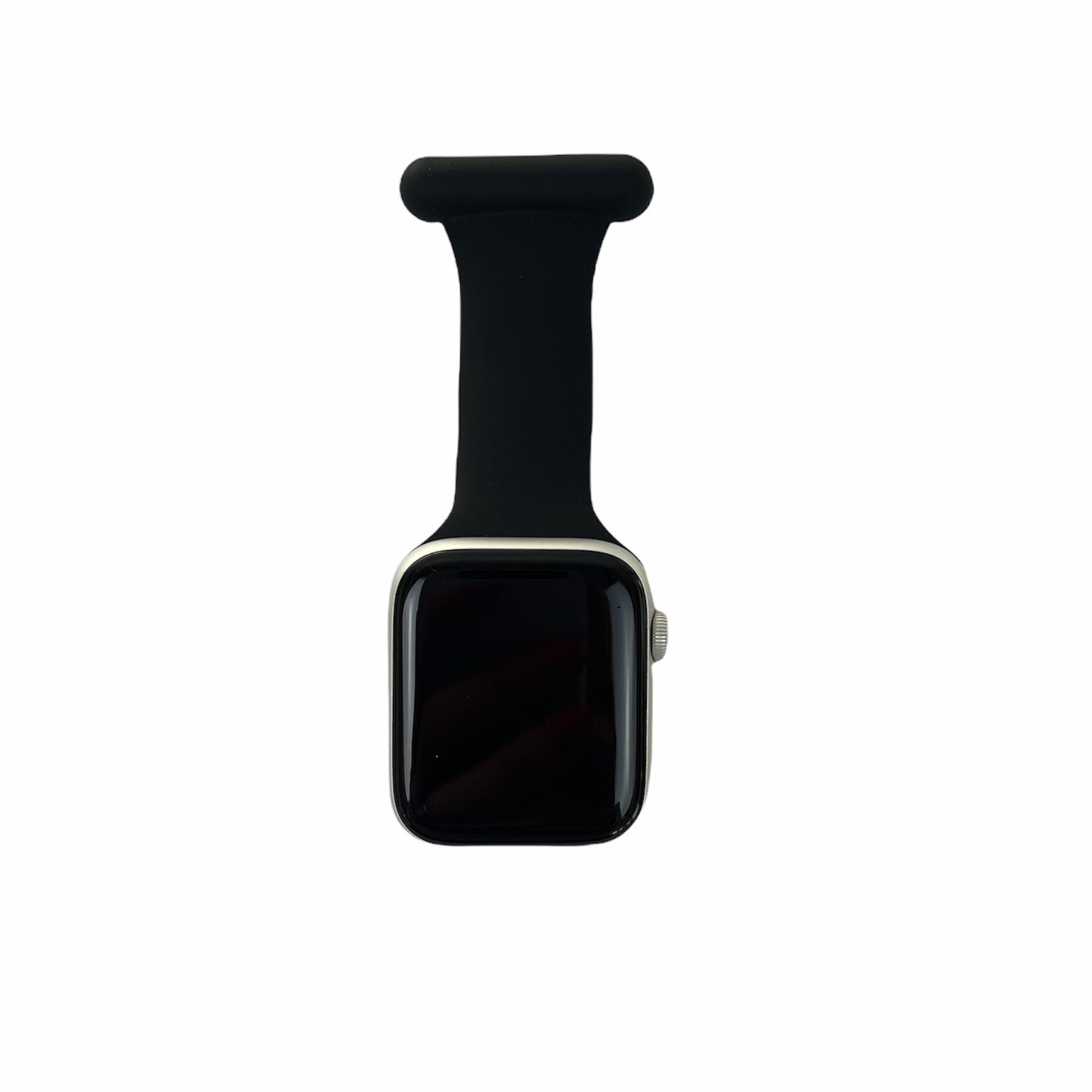 Svart silikonrem til Apple Watch for sykepleiere