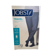 Jobst knelange reisestrømper, svart - klasse 1 med tå