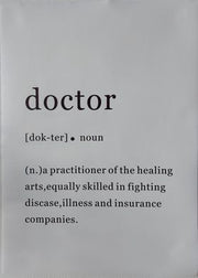Plakat Doctor - 30 x 40 cm (lerret)