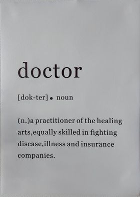 Plakat Doctor - 30 x 40 cm (lerret)