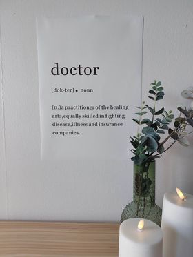 Plakat Doctor - 30 x 40 cm (lerret)