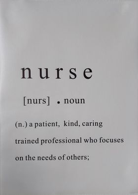 Plakat Nurse 30 x 40 cm på lerret