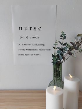 Plakat Nurse 30 x 40 cm på lerret