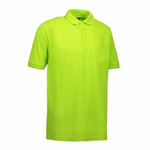 Nybo Lime Herre Prowear Poloshirt, slitesterk, brystlomme