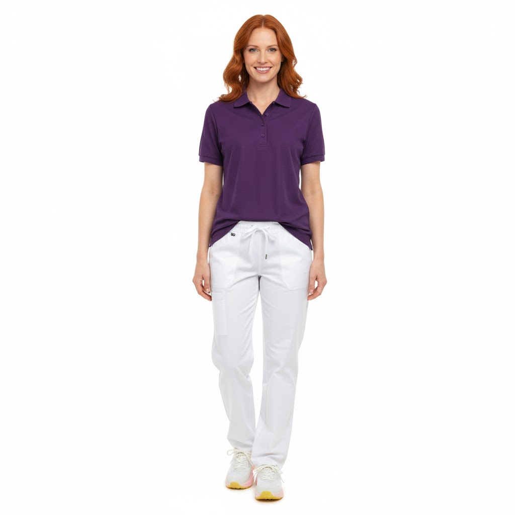 Nybo Lilla Dame Prowear Polo, slitesterk, forkrympet