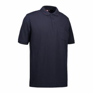 Nybo Navy Herrepolo Pro Wear — ekstra slitesterk med brystlomme